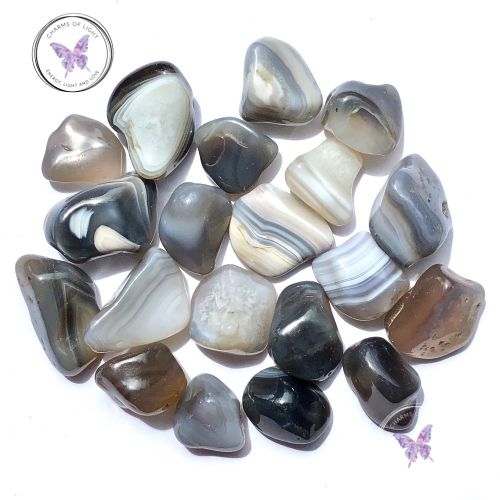 Grey Botswana Agate Tumble Stone